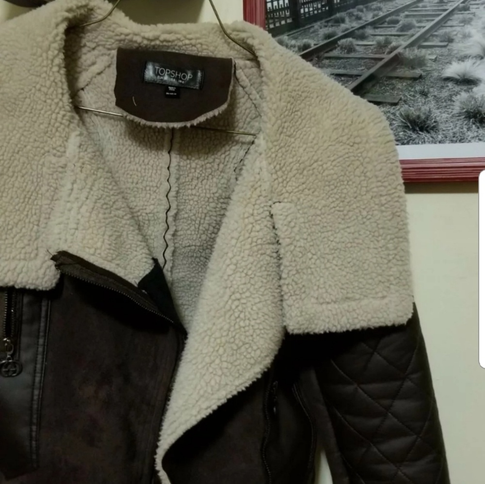 TopShop Faux Shearling Jacket